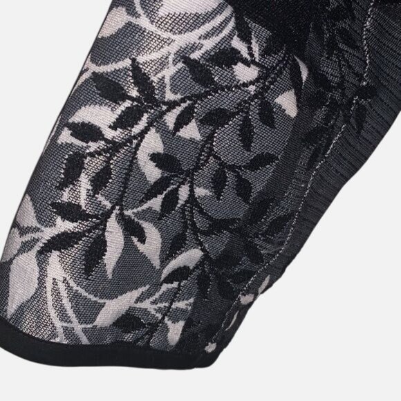 Drapers & Damons Womens Floral Patchwork Jacket Black & White - Picture 6 of 11